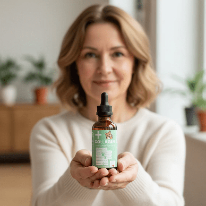 El colágeno premium ayuda a tu gato a mantenerse sano y sin dolor