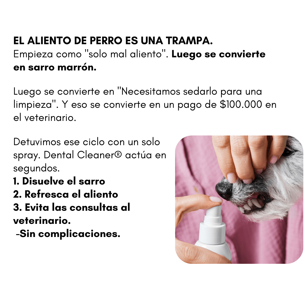 Spray DentalCleaner™ | Cuidado dental fácil, sonrisa sana y mascota feliz