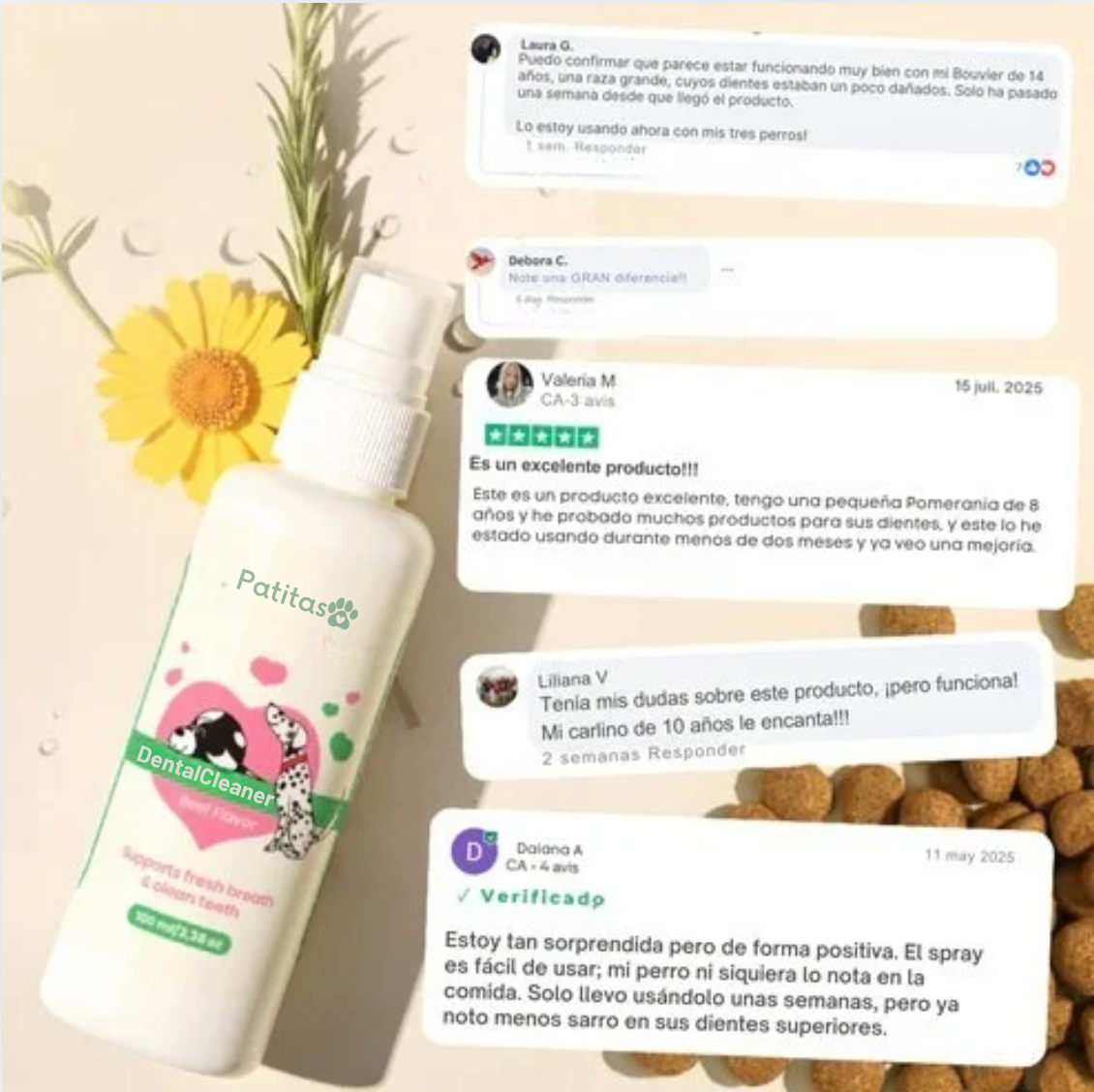 Spray DentalCleaner™ | Cuidado dental fácil, sonrisa sana y mascota feliz